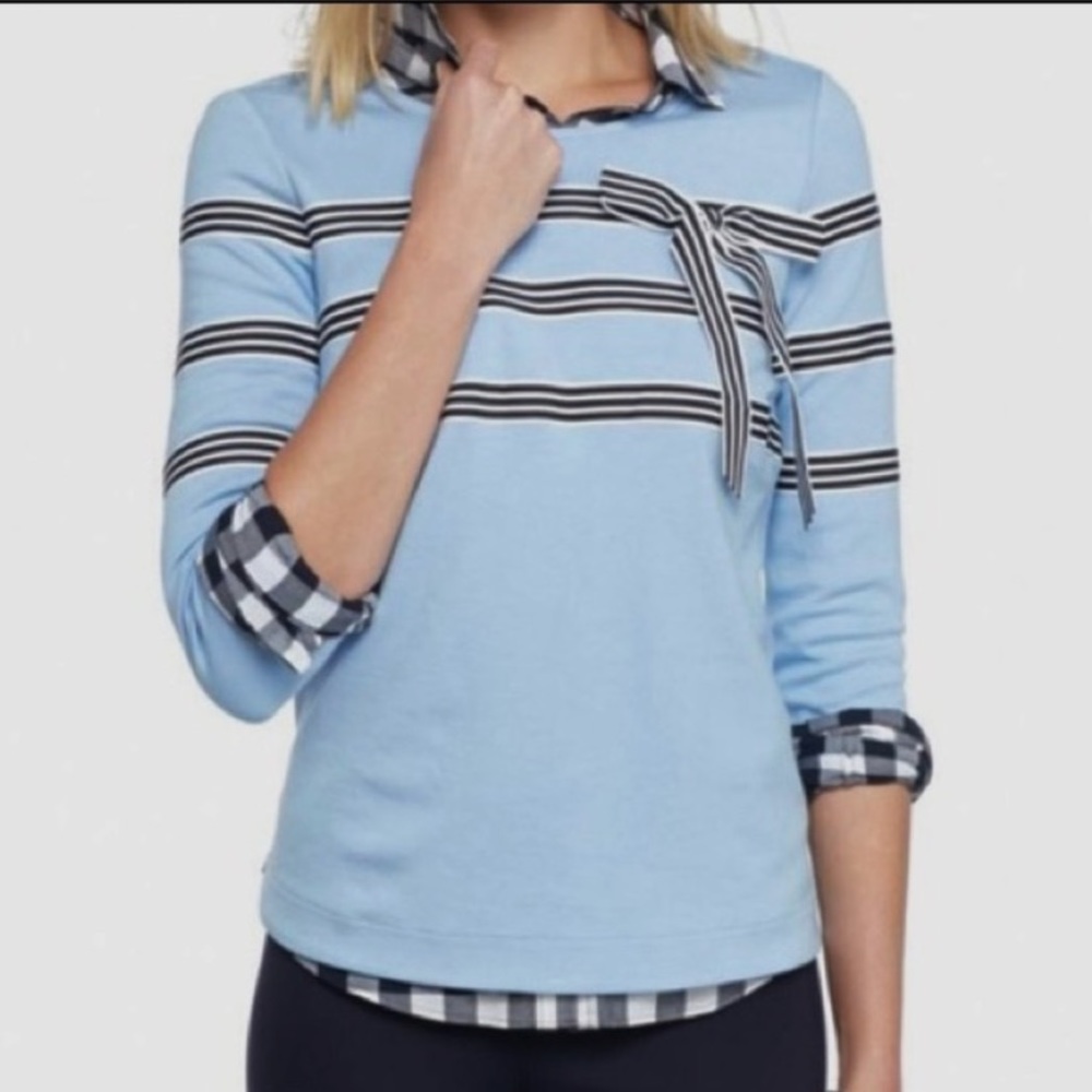 Crown & Ivy Bow‎ Knit Top